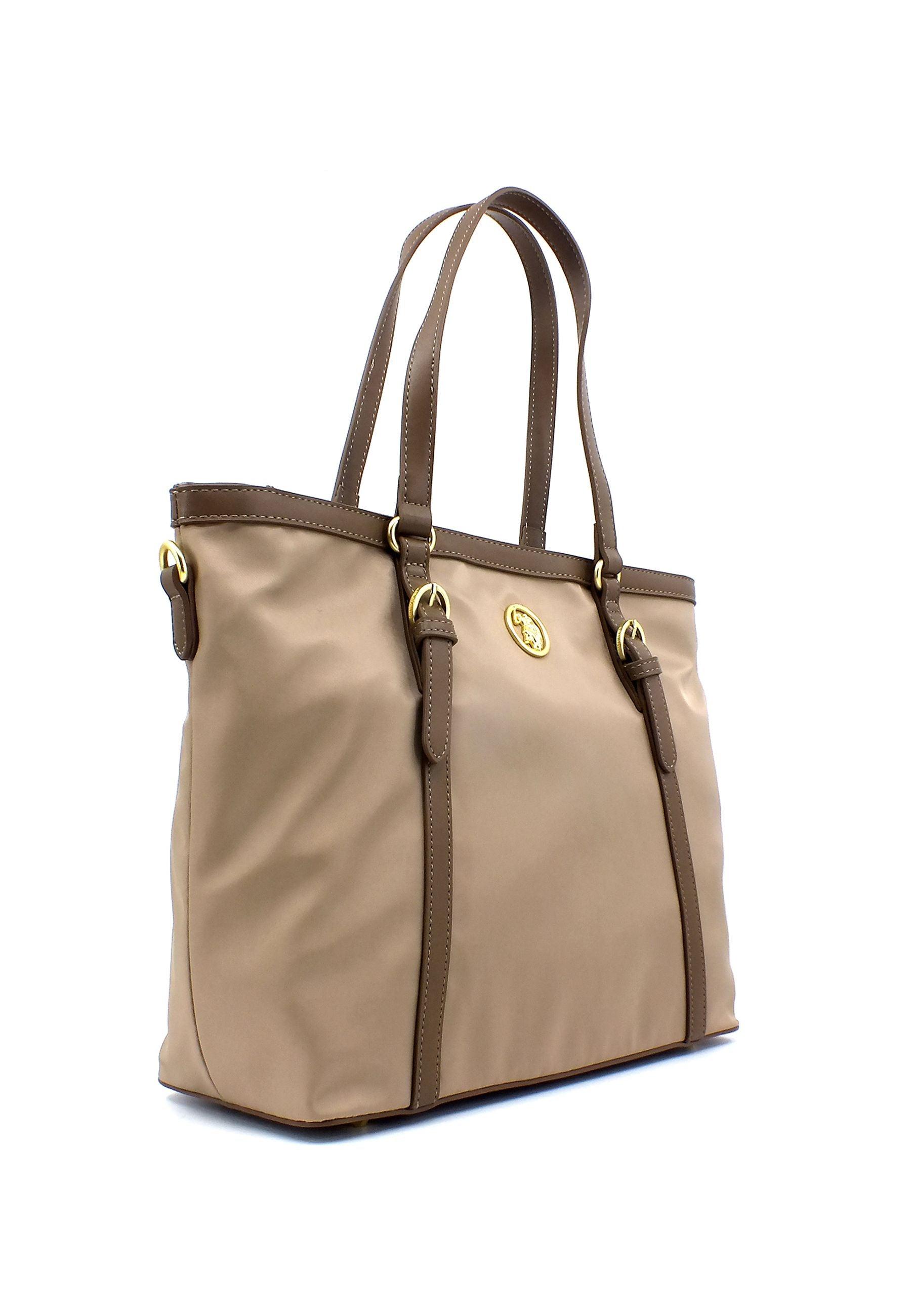 U.S. POLO ASSN. Houston Borsa Shopping Light Taupe BIUHU6050WIP547 - Sandrini Calzature e Abbigliamento