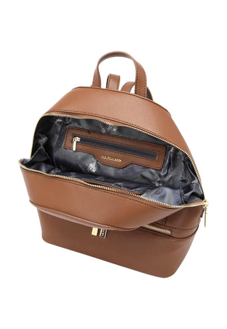 U.S. POLO ASSN. New Jones Zaino Donna Camel BEUJE6009WVP512 - Sandrini Calzature e Abbigliamento
