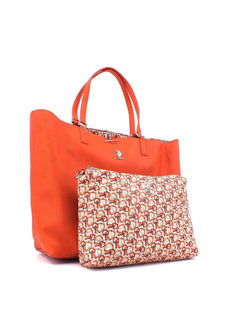 U.S. POLO ASSN. Rogersiville Borsa Shopping Con Pochette Orange BEURR6001WVG301 - Sandrini Calzature e Abbigliamento