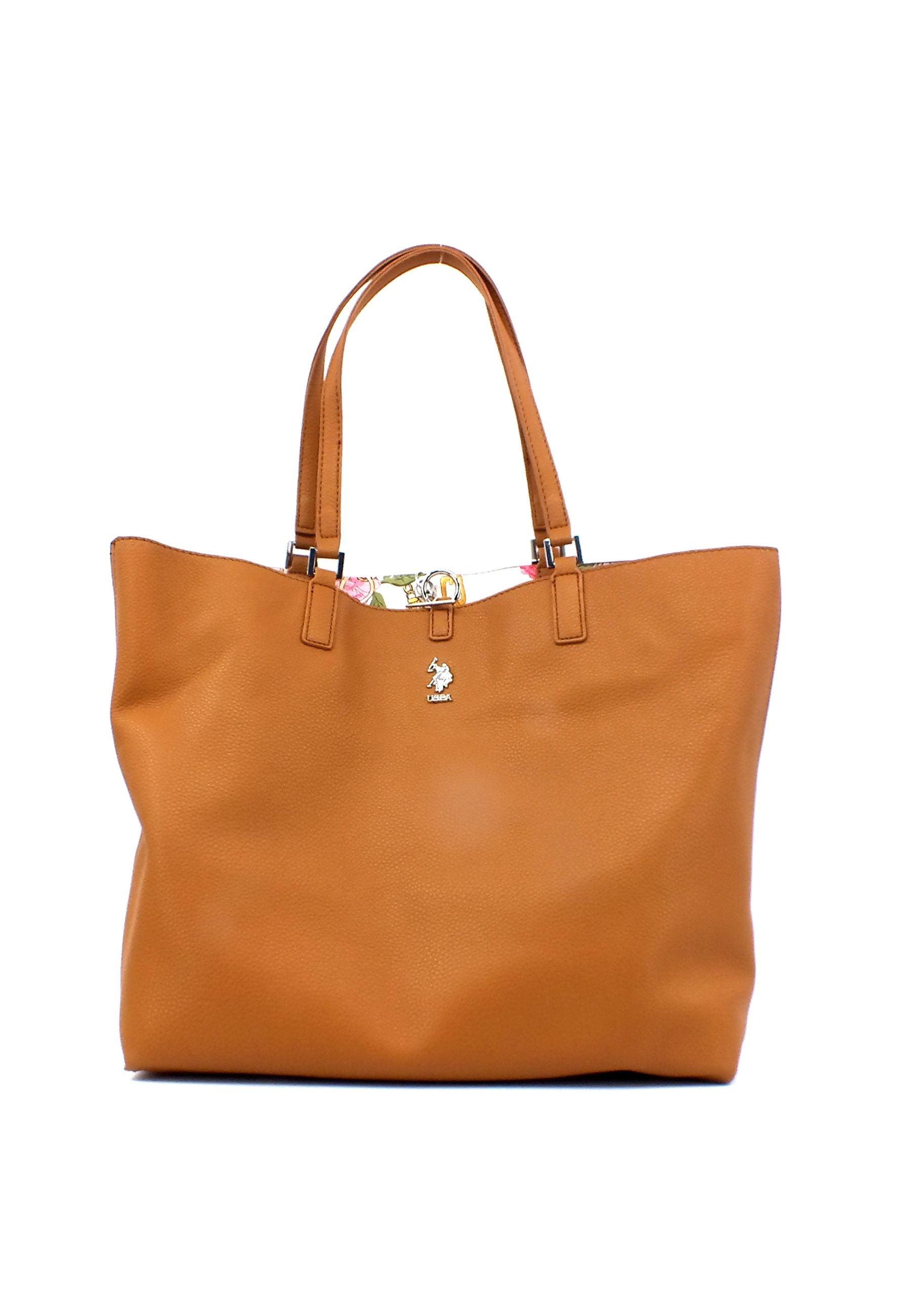 U.S. POLO ASSN. Rogersiville Borsa Shopping Con Pochette Tan BEURR6001WVG521 - Sandrini Calzature e Abbigliamento