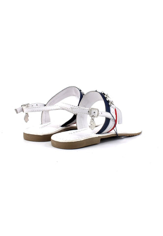 U.S. POLO ASSN. Sandalo Infradito Donna White Red LINDA002 - Sandrini Calzature e Abbigliamento