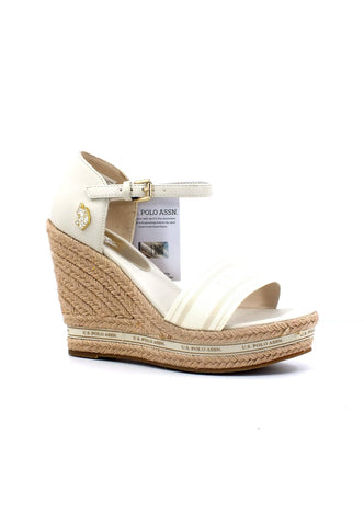 U.S. POLO ASSN. Sandalo Zeppa Donna Light Beige AYLIN009 - Sandrini Calzature e Abbigliamento