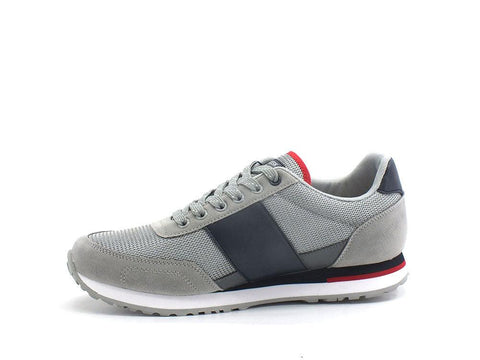 U.S. POLO ASSN. Sneaker Logo Eco Suede Grigio Chiaro - Sandrini Calzature e Abbigliamento