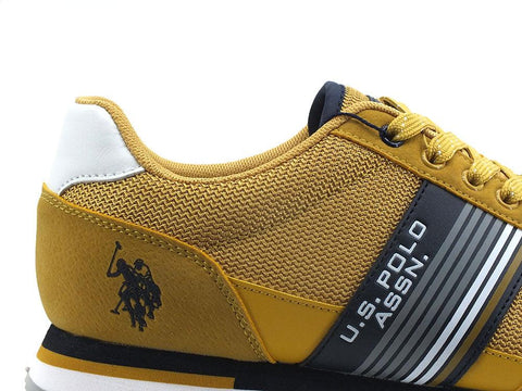 U.S. POLO ASSN. Sneaker Logo Mesh Giallo Blu - Sandrini Calzature e Abbigliamento
