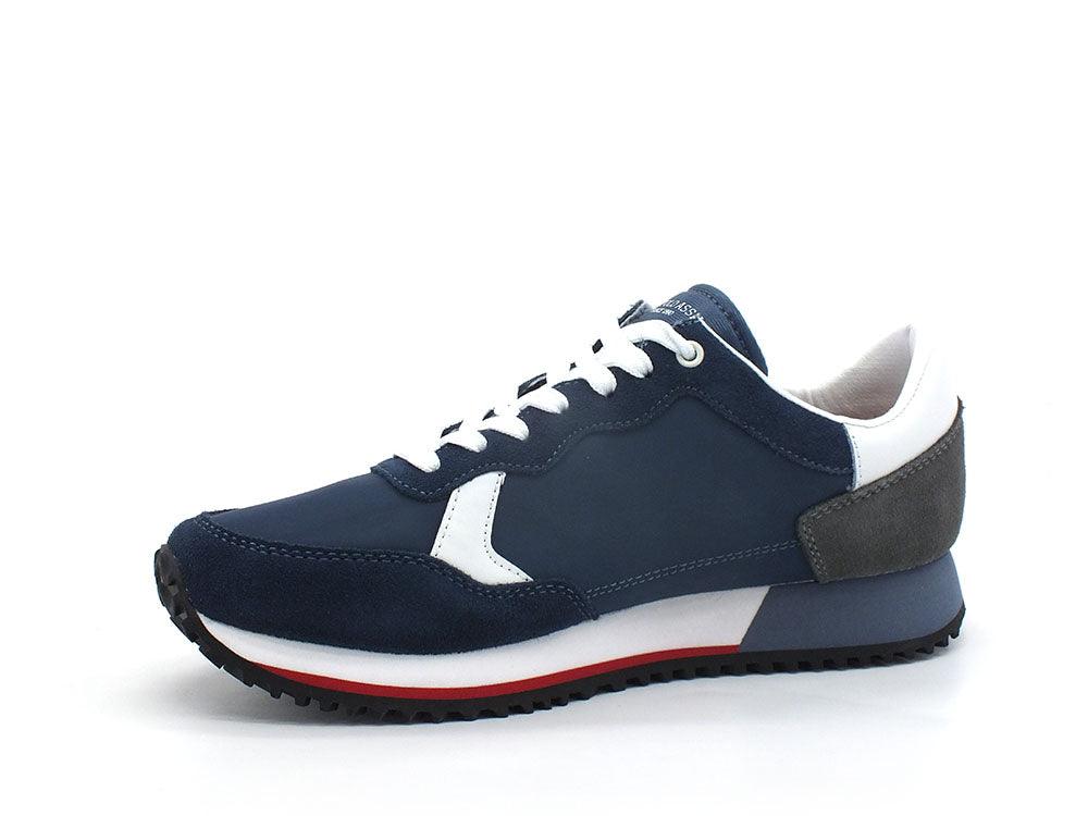 U.S. POLO ASSN. Sneaker Logo Printed Blu Bianco - Sandrini Calzature e Abbigliamento