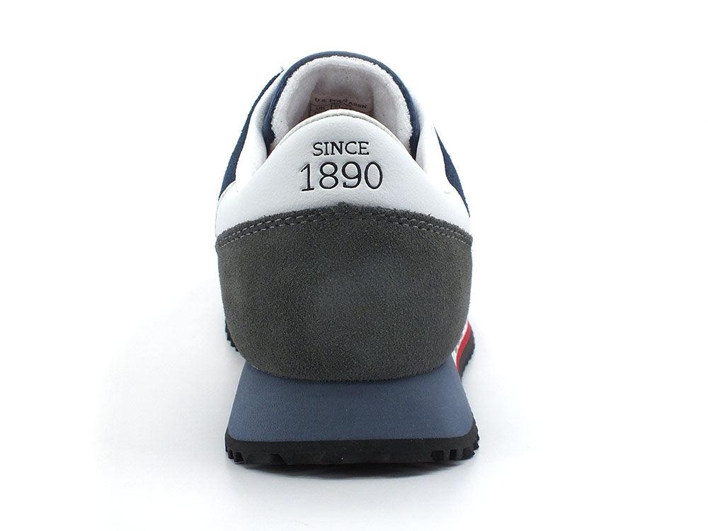 U.S. POLO ASSN. Sneaker Logo Printed Blu Bianco - Sandrini Calzature e Abbigliamento