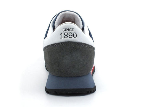 U.S. POLO ASSN. Sneaker Logo Printed Blu Bianco - Sandrini Calzature e Abbigliamento