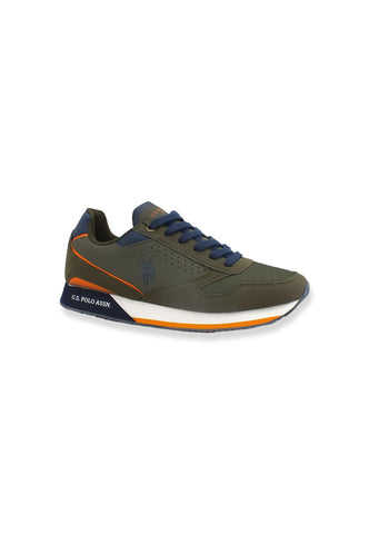 U.S. POLO ASSN. Sneaker Running Uomo Military Green NOBIL003B - Sandrini Calzature e Abbigliamento