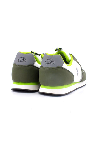 U.S. POLO ASSN. Sneaker Uomo Olive White NOBIL009 - Sandrini Calzature e Abbigliamento