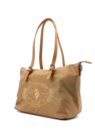 U.S. POLO ASSN. Springfield Borsa Beige BEUPA5087WIP502 - Sandrini Calzature e Abbigliamento