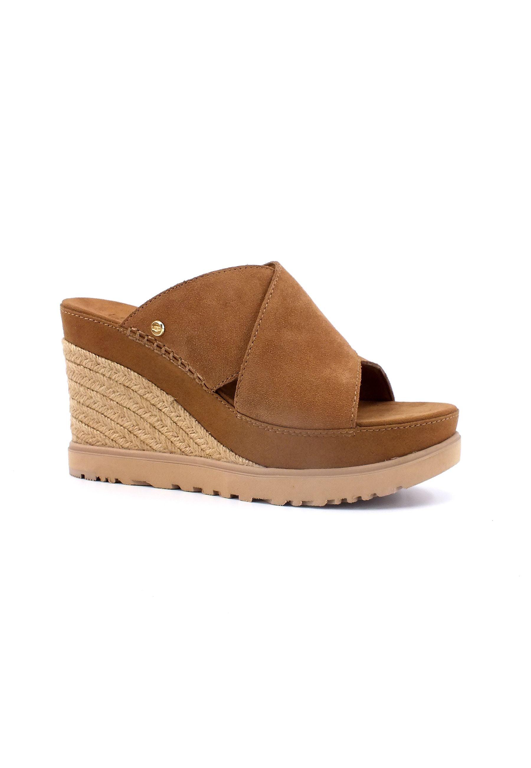 UGG About Slide Ciabatta Zeppa Donna Chestnut W1139291 - Sandrini Calzature e Abbigliamento