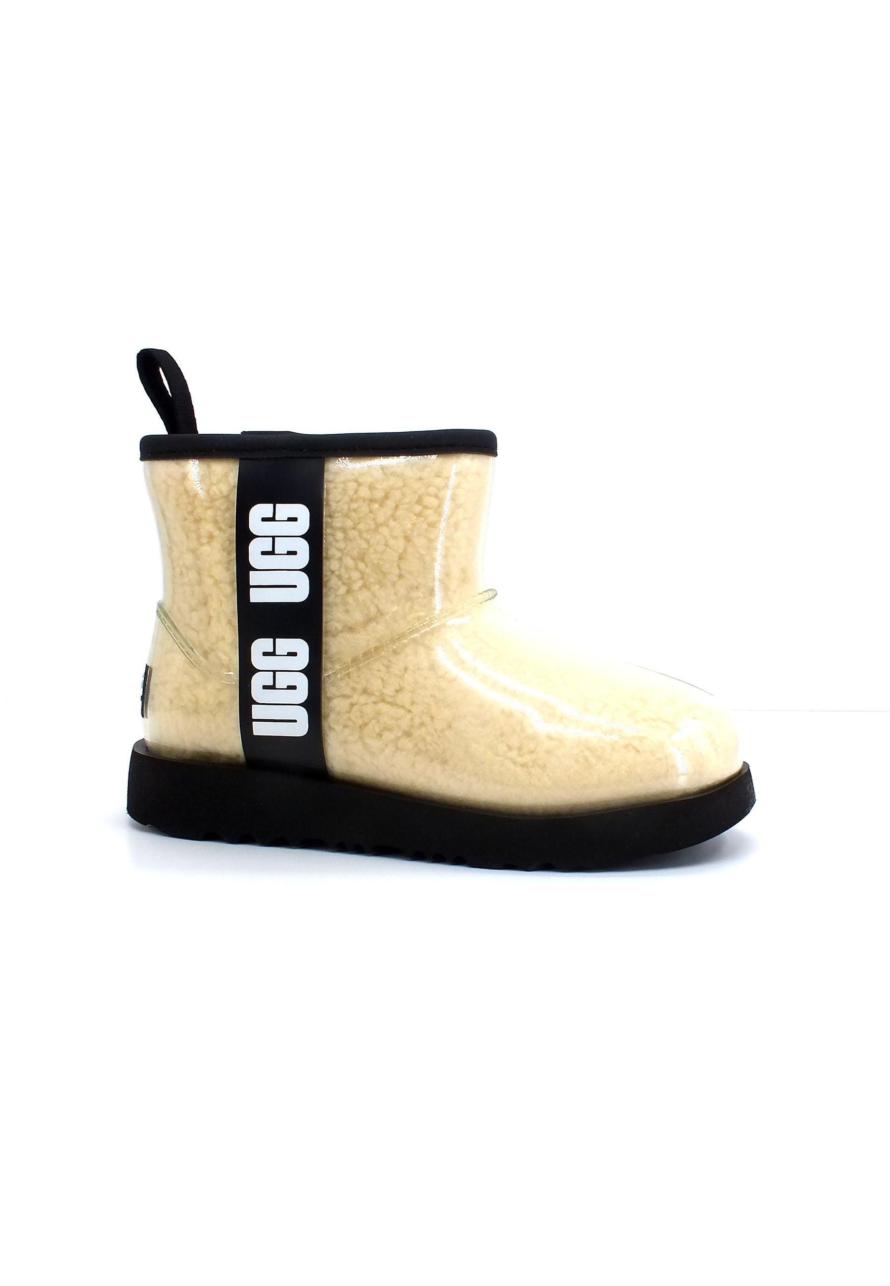 UGG Classic Clear Mini Bimbo Natural Black K1112386K - Sandrini Calzature e Abbigliamento