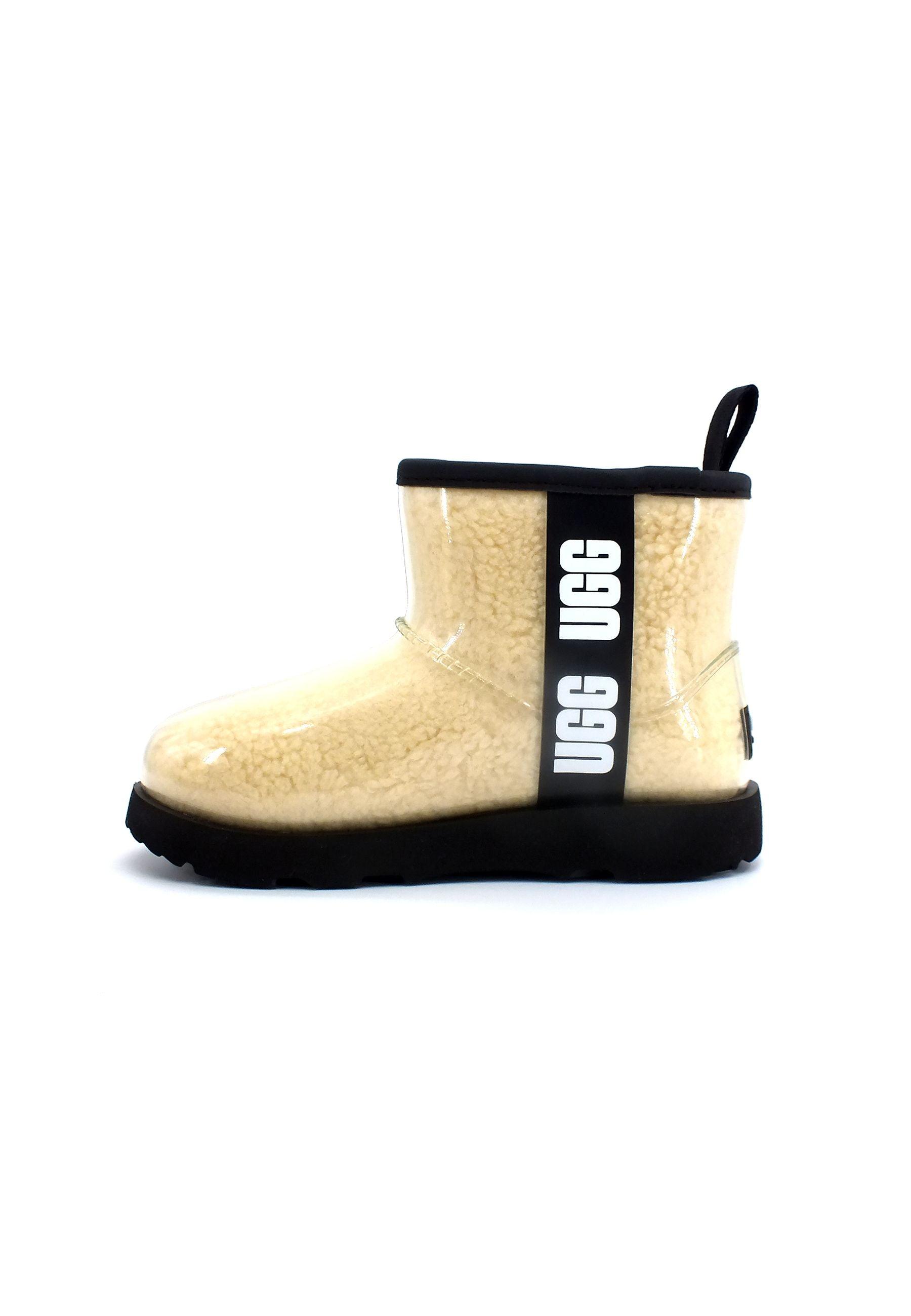 UGG Classic Clear Mini Bimbo Natural Black K1112386K - Sandrini Calzature e Abbigliamento