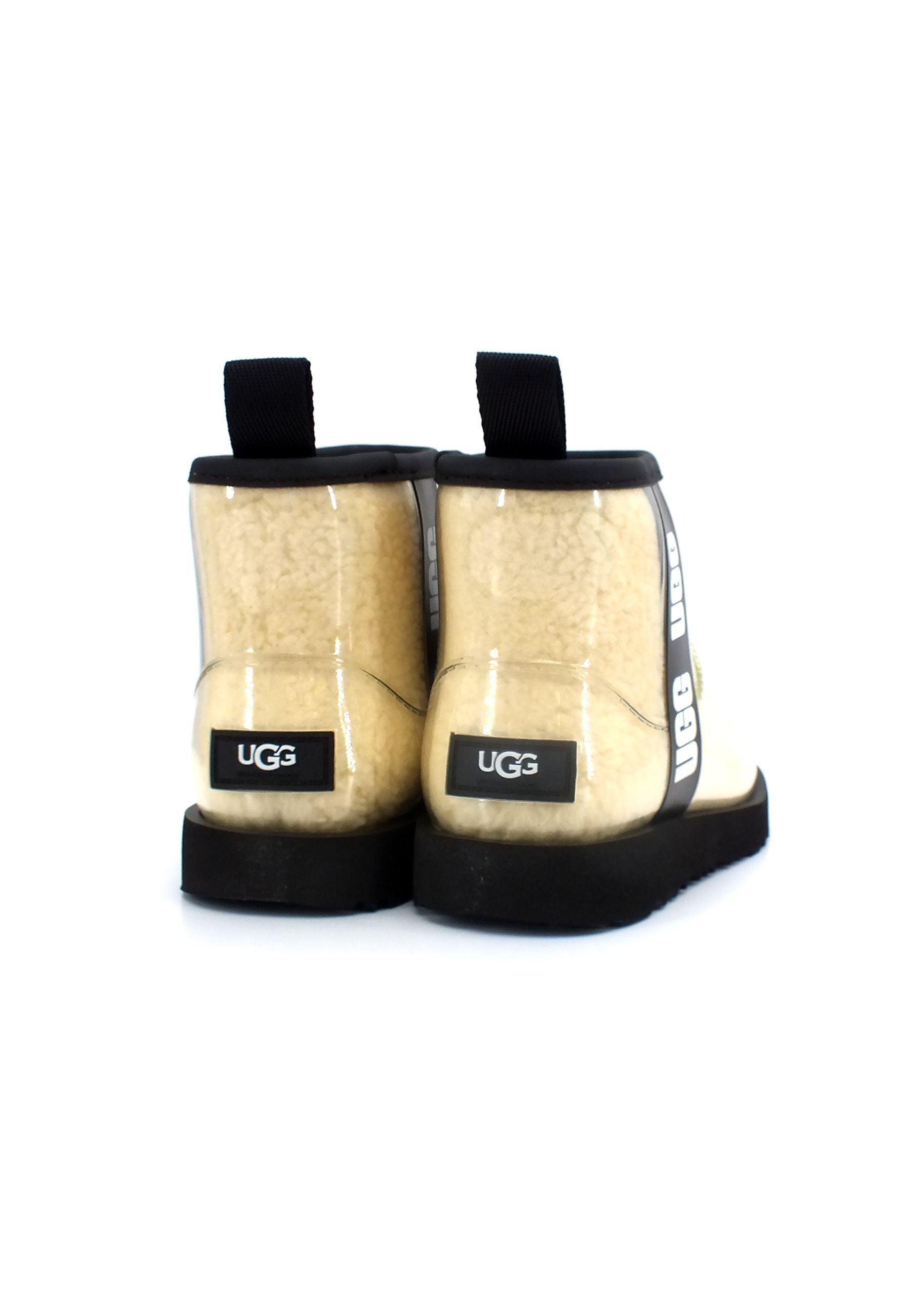 UGG Classic Clear Mini Bimbo Natural Black K1112386K - Sandrini Calzature e Abbigliamento