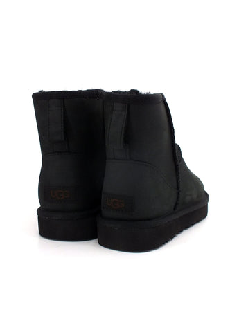 UGG Classic Mini Leather Stivaletto Pelle Donna Black W1016558 - Sandrini Calzature e Abbigliamento