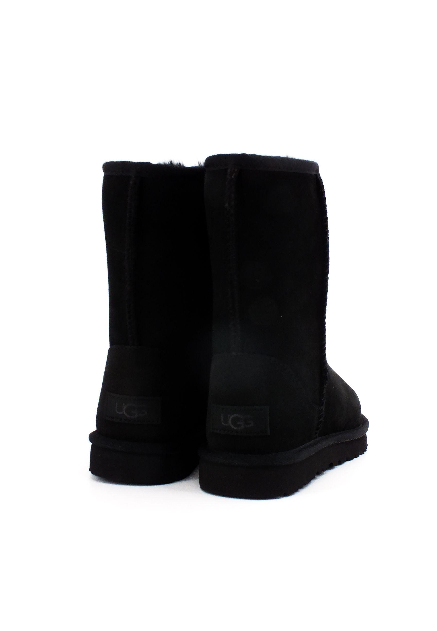 UGG Classic Short Stivaletto Pelo Donna Black W1016223 - Sandrini Calzature e Abbigliamento