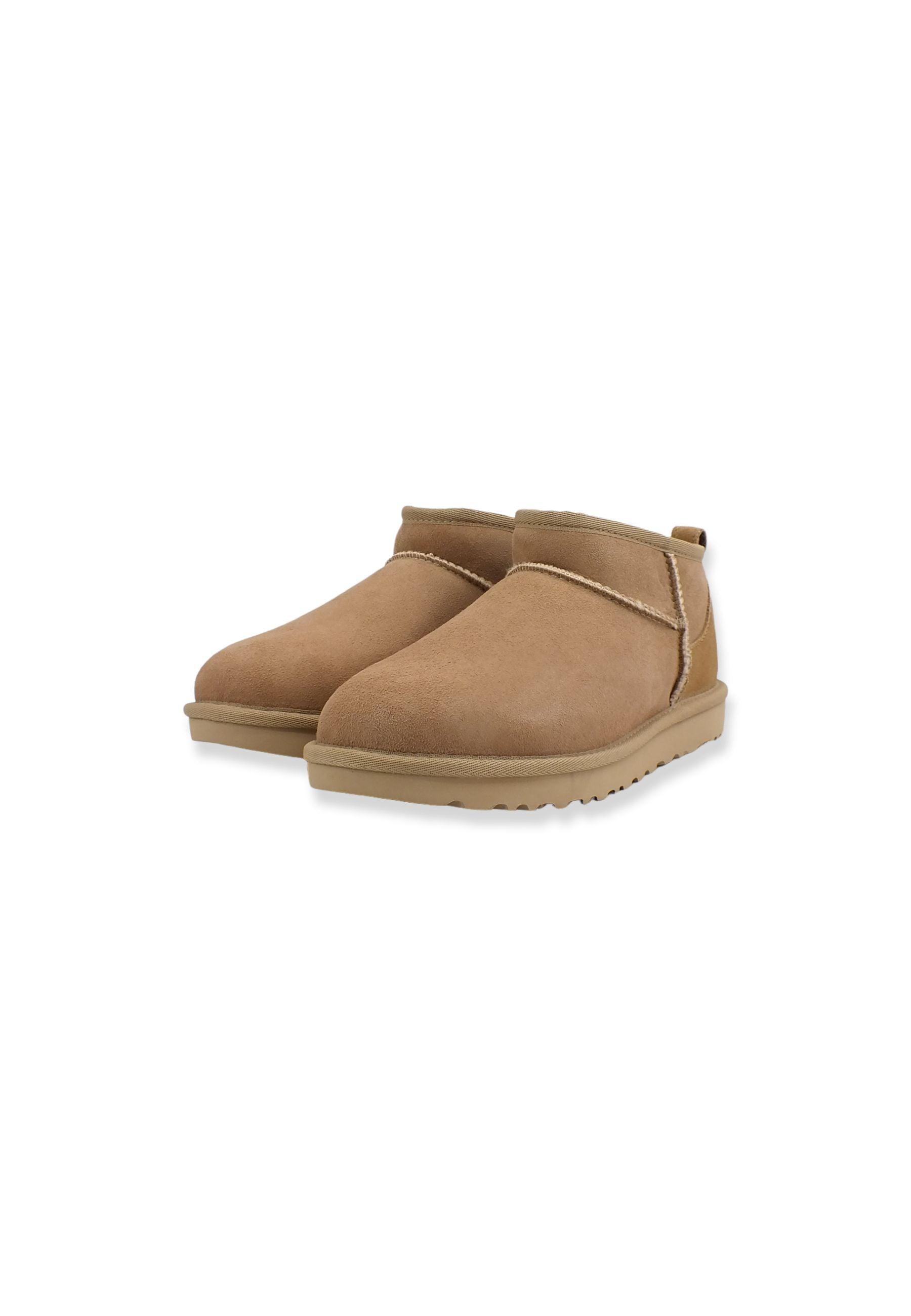 UGG Classic Ultra Mini Stivaletto Pelo Donna Beige Sand W1116109 - Sandrini Calzature e Abbigliamento