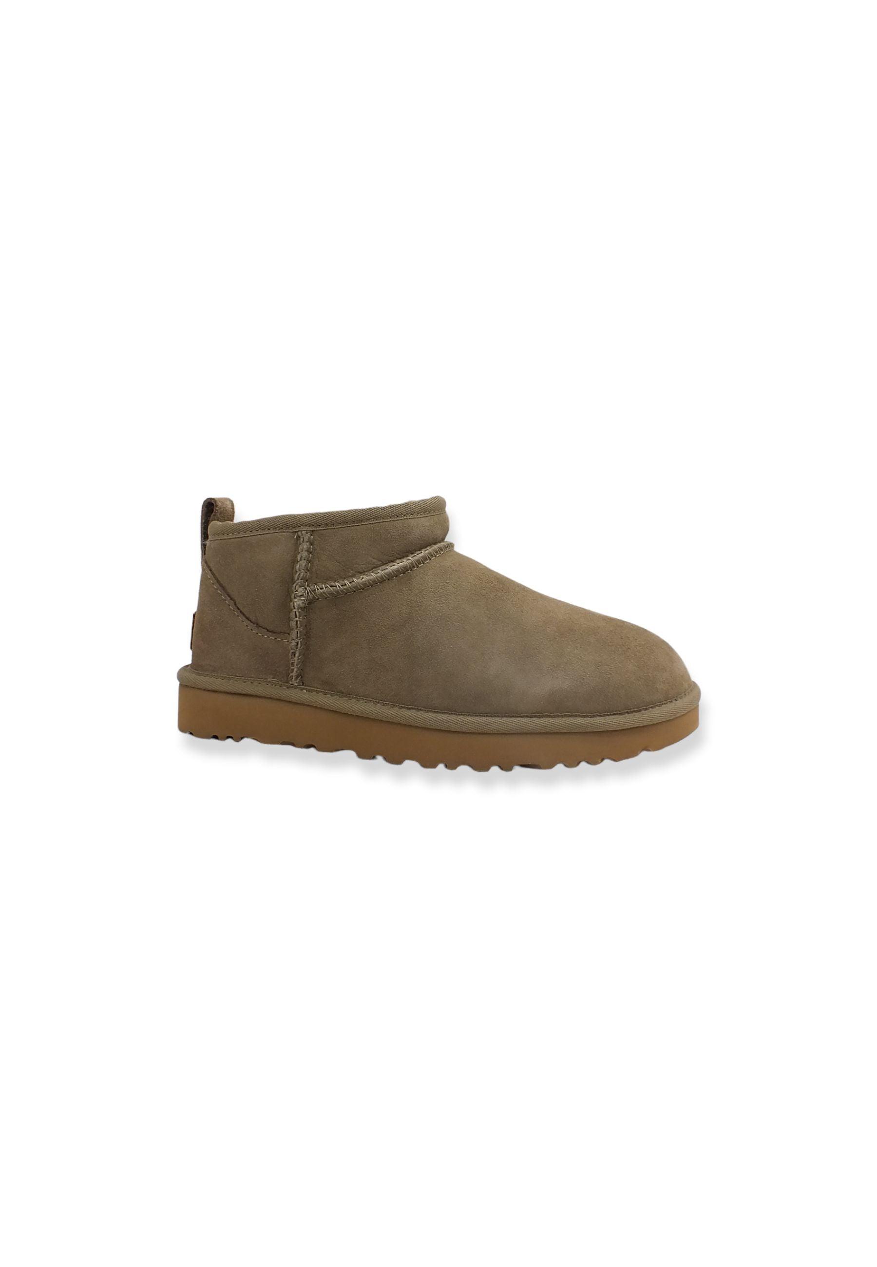UGG Classic Ultra Mini Stivaletto Pelo Donna Marrone Antilope W1116109 - Sandrini Calzature e Abbigliamento