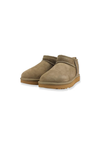 UGG Classic Ultra Mini Stivaletto Pelo Donna Marrone Antilope W1116109 - Sandrini Calzature e Abbigliamento