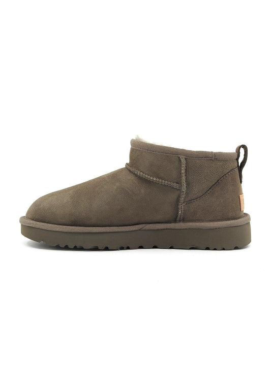 UGG Classic Ultra Mini Stivaletto Pelo Donna Smoke Plume Grigio W1116109 - Sandrini Calzature e Abbigliamento