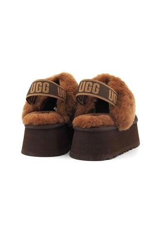 UGG Funkette Ciabatta Pelo Donna Burnt Cedar W1113474 - Sandrini Calzature e Abbigliamento
