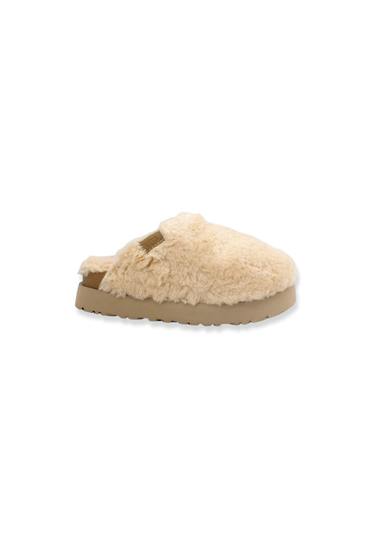 UGG Fuzz Sugar Slide Ciabatta Pelo Donna Beige Chestnut W1135132 - Sandrini Calzature e Abbigliamento
