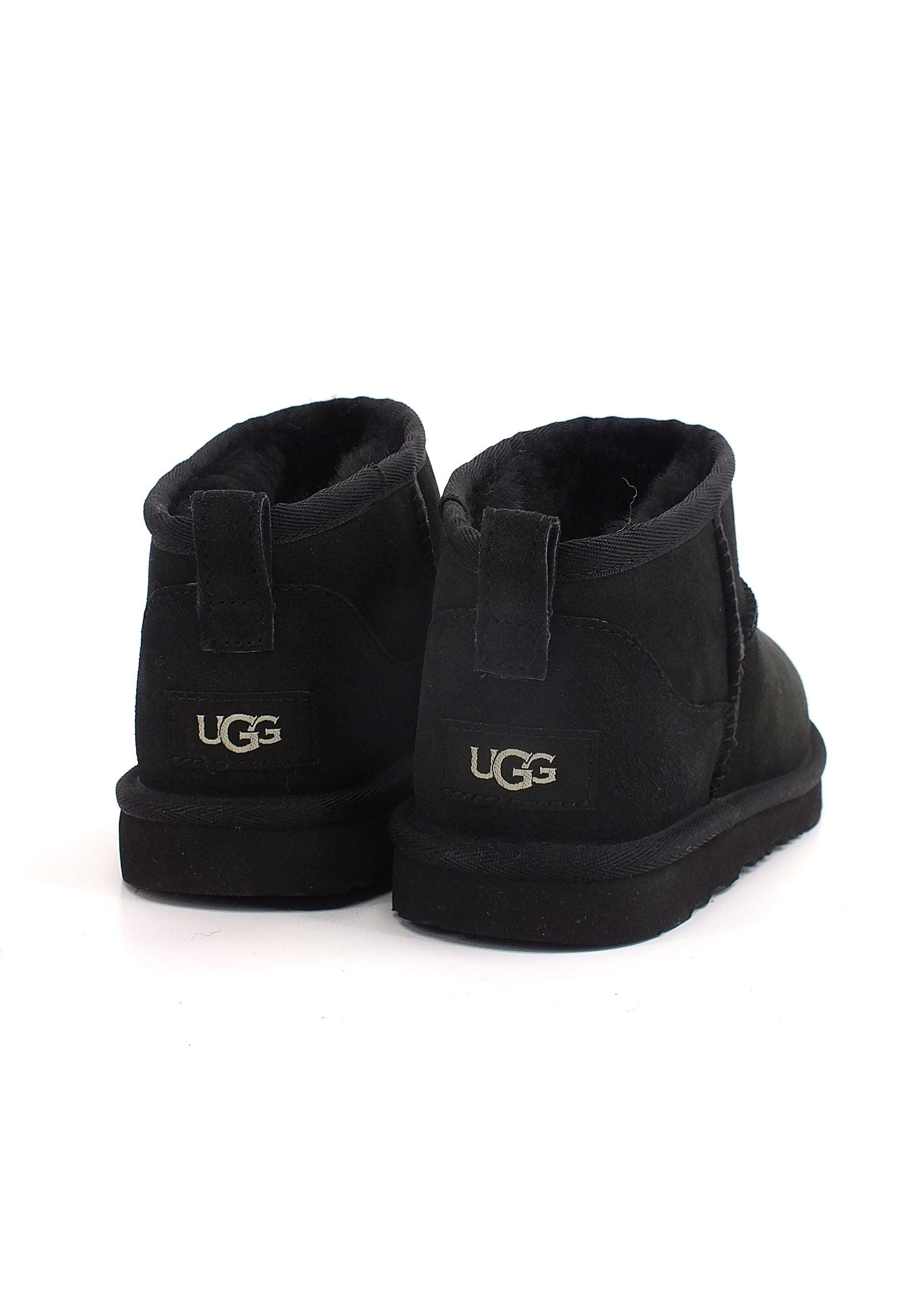 UGG Kid's Classic Ultra Mini II Stivaletto Pelo Bimbo Black K1130750K - Sandrini Calzature e Abbigliamento