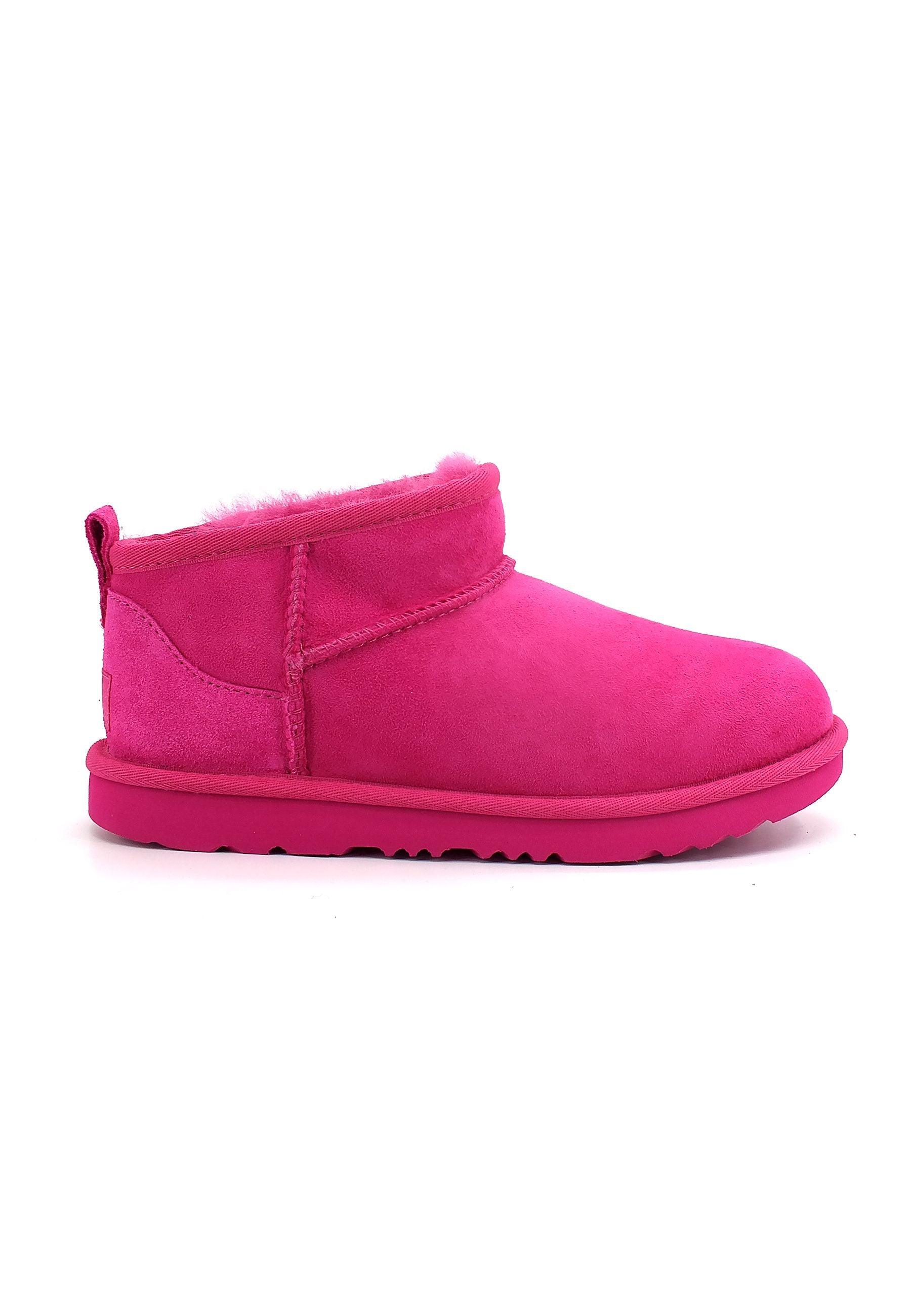 UGG Kid's Classic Ultra Mini II Stivaletto Pelo Bimbo Rosa Raspberry Sorbet K1130750K - Sandrini Calzature e Abbigliamento