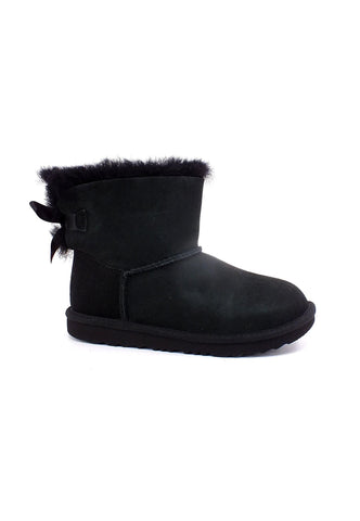 UGG Mini Bailey Bow II Stivaletto Bimbo Black K1017397 - Sandrini Calzature e Abbigliamento