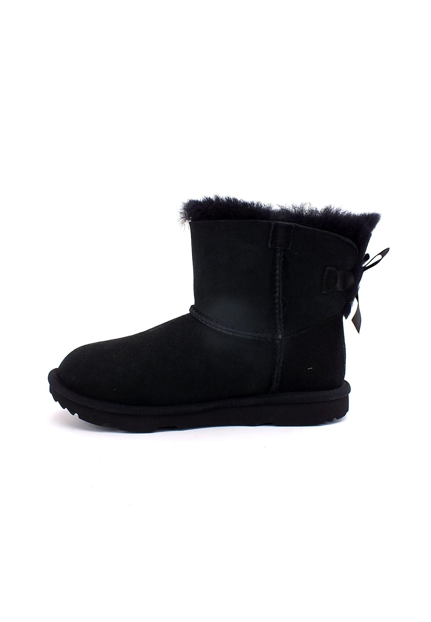 UGG Mini Bailey Bow II Stivaletto Bimbo Black K1017397 - Sandrini Calzature e Abbigliamento