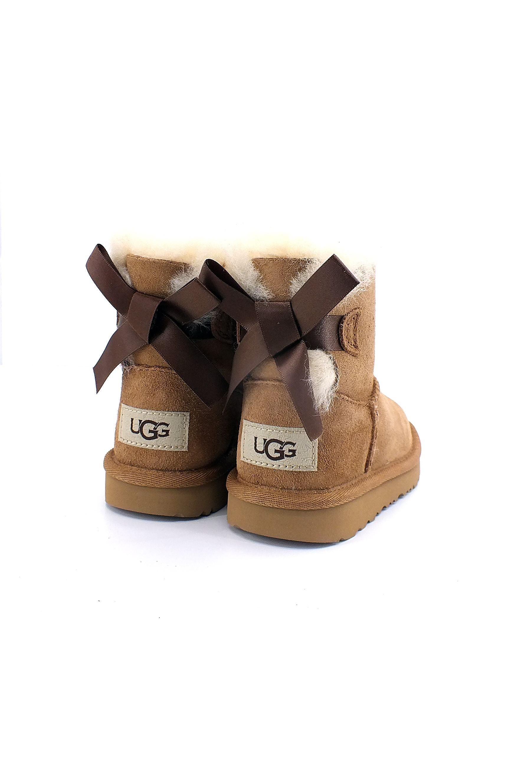 UGG Mini Bailey Bow II Stivaletto Bimbo Chestnut K1017397 - Sandrini Calzature e Abbigliamento