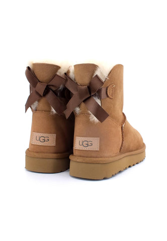 UGG Mini Bailey Bow II Stivaletto Donna Chestnut W1016501 - Sandrini Calzature e Abbigliamento