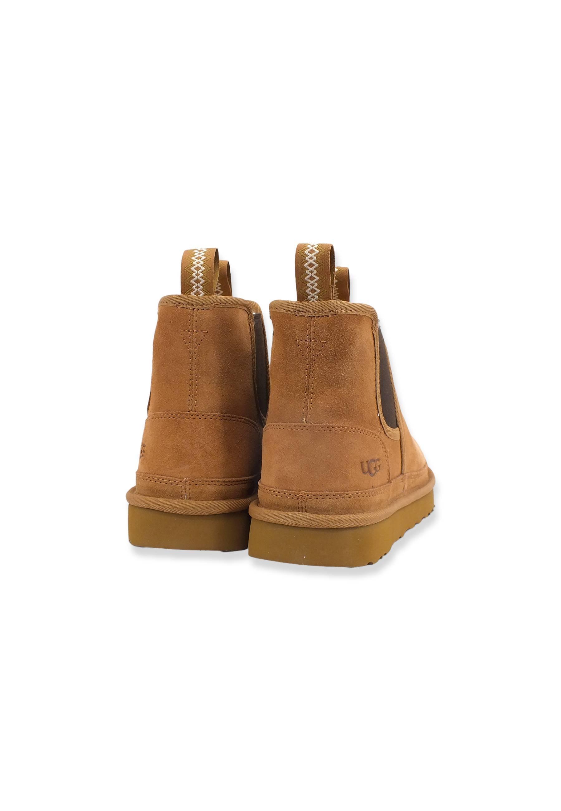 UGG Neumel Stivaletto Chelsea Uomo Pelo Marrone Chestnut M1121644 - Sandrini Calzature e Abbigliamento