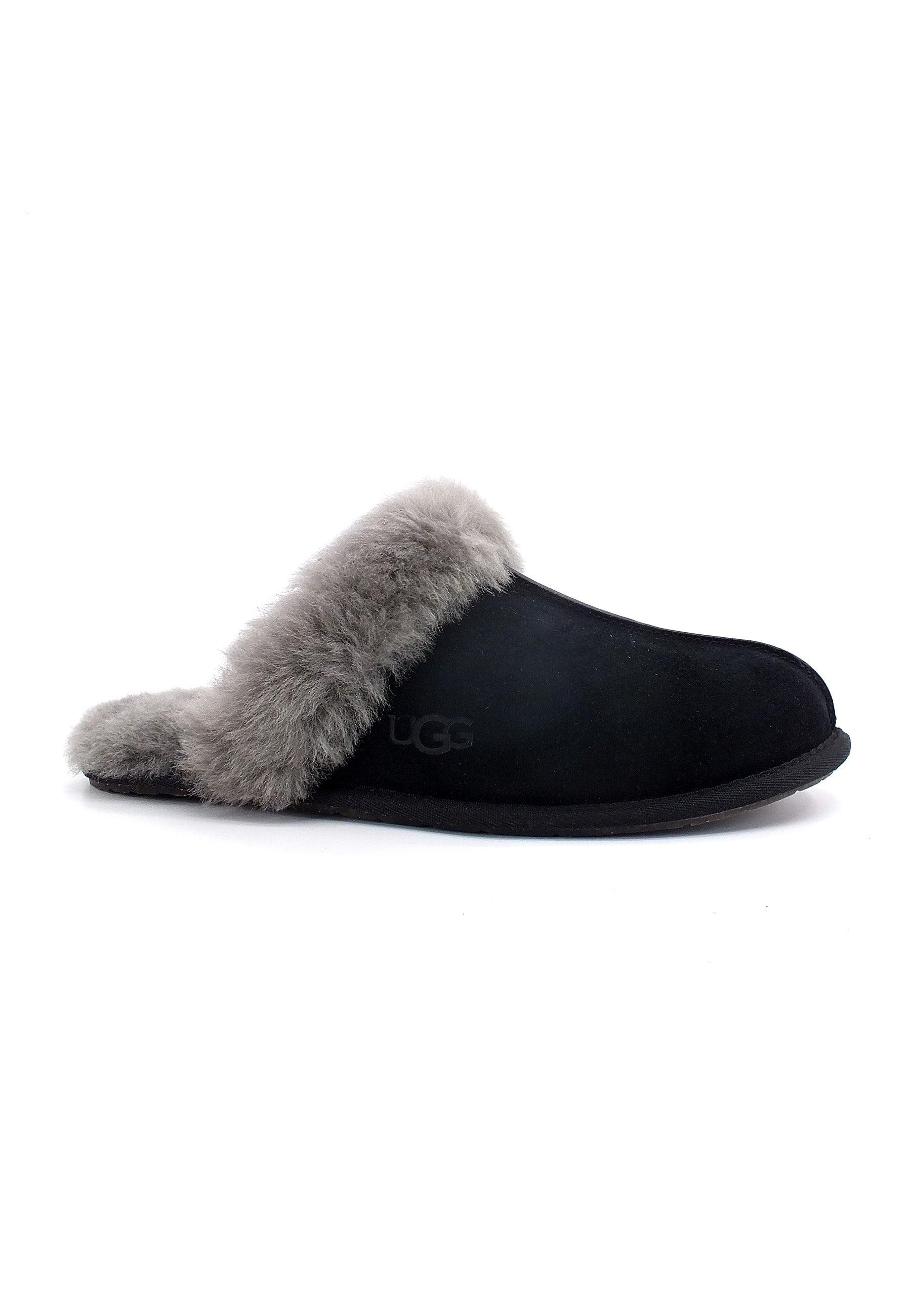 UGG Scufette II Ciabatta Pelo Donna Black Grey W1106872 - Sandrini Calzature e Abbigliamento