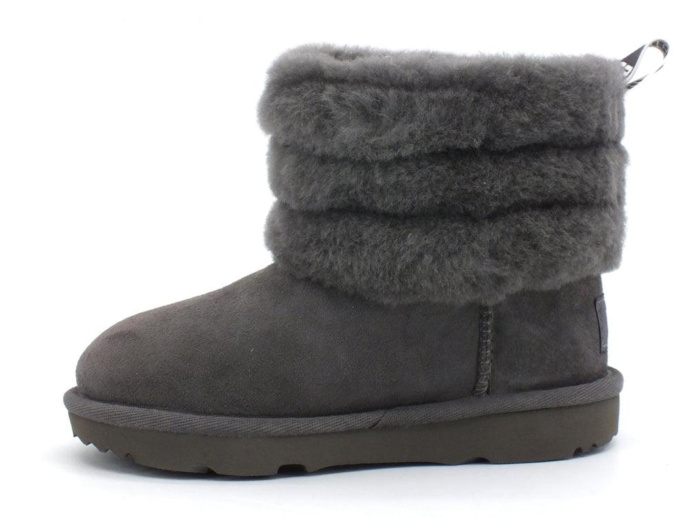 UGG T Fluff Mini Quilted Stivaletto Charcoal T1103612T - Sandrini Calzature e Abbigliamento