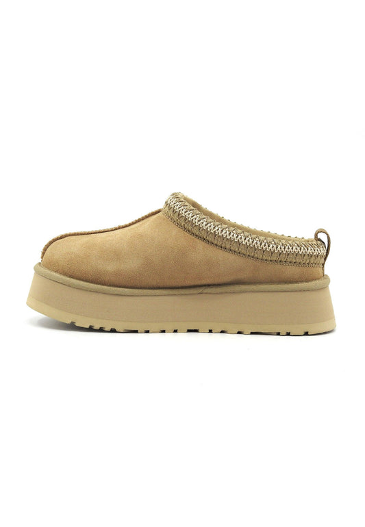 UGG Tazz Ciabatta Pelo Donna Mustard Seed W1122553 - Sandrini Calzature e Abbigliamento