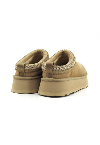 UGG Tazz Ciabatta Pelo Donna Mustard Seed W1122553 - Sandrini Calzature e Abbigliamento