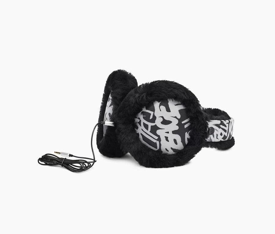 UGG W All Weather Tech Earmuff Paraorecchie Musica Black White 18791 - Sandrini Calzature e Abbigliamento