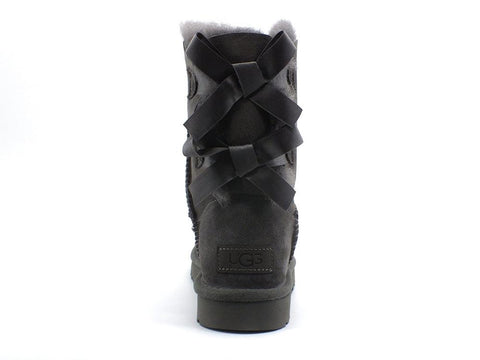 UGG W Bailey Bow II Stivaeltto Grey 1016225W - Sandrini Calzature e Abbigliamento