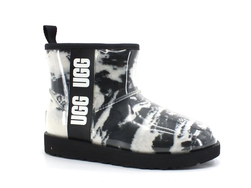 UGG W Classic Clear Mini Marble Stivaletto Pelo Black W1120778 - Sandrini Calzature e Abbigliamento