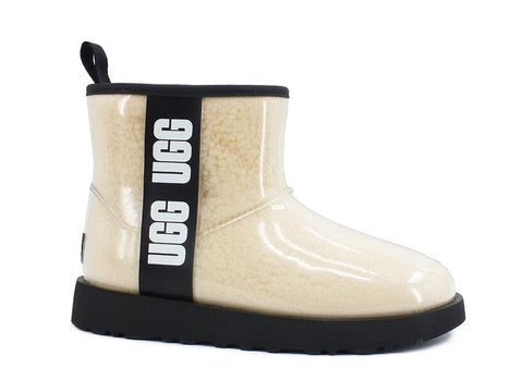 UGG W Classic Clear Mini Stivaletto Natural Black 1113190W - Sandrini Calzature e Abbigliamento