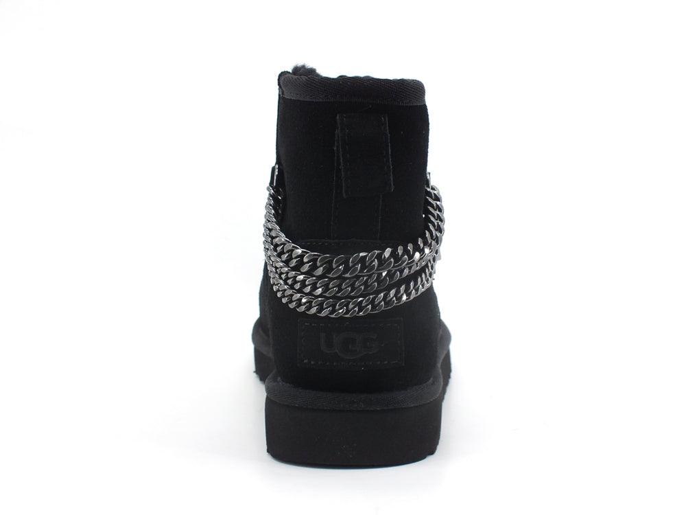 UGG W Classic Mini Chains Stivaletto Pelo Black W1123668 - Sandrini Calzature e Abbigliamento