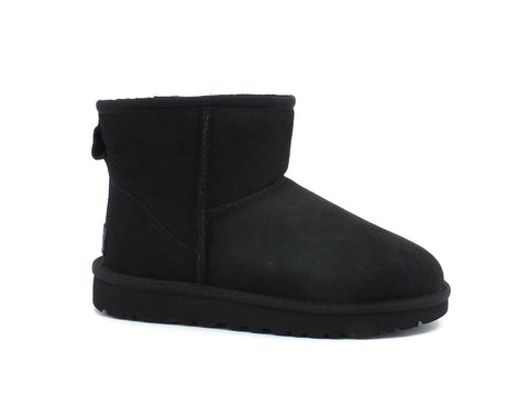 UGG W Classic Mini II Stivaletto Pelo Black W1016222 - Sandrini Calzature e Abbigliamento