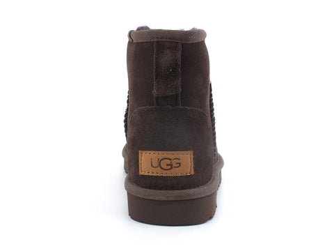 UGG W Classic Mini II Stivaletto Pelo Chocolate W1016222 - Sandrini Calzature e Abbigliamento
