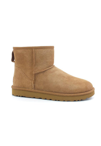 UGG W Classic Mini II Stivaletto Pelo Donna Marrone Chestnut W1016222 - Sandrini Calzature e Abbigliamento