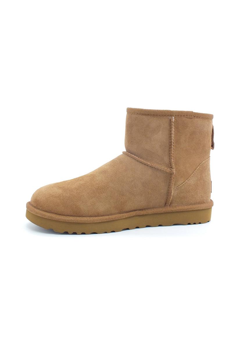 UGG W Classic Mini II Stivaletto Pelo Donna Marrone Chestnut W1016222 - Sandrini Calzature e Abbigliamento