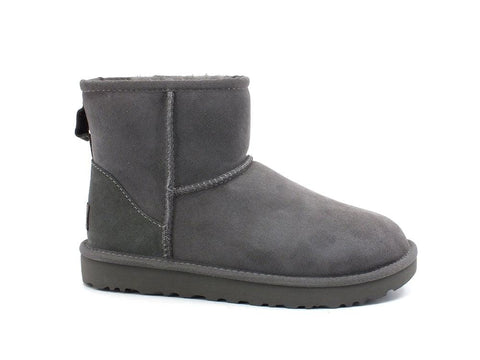 UGG W Classic Mini II Stivaletto Pelo Grey W1016222 - Sandrini Calzature e Abbigliamento