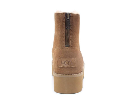 UGG W Classic Rising Hell Zip Stivaletto Platform Pelo Chestnut W1122514 - Sandrini Calzature e Abbigliamento