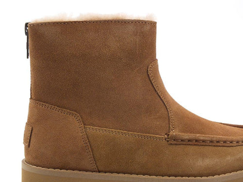 UGG W Classic Rising Hell Zip Stivaletto Platform Pelo Chestnut W1122514 - Sandrini Calzature e Abbigliamento
