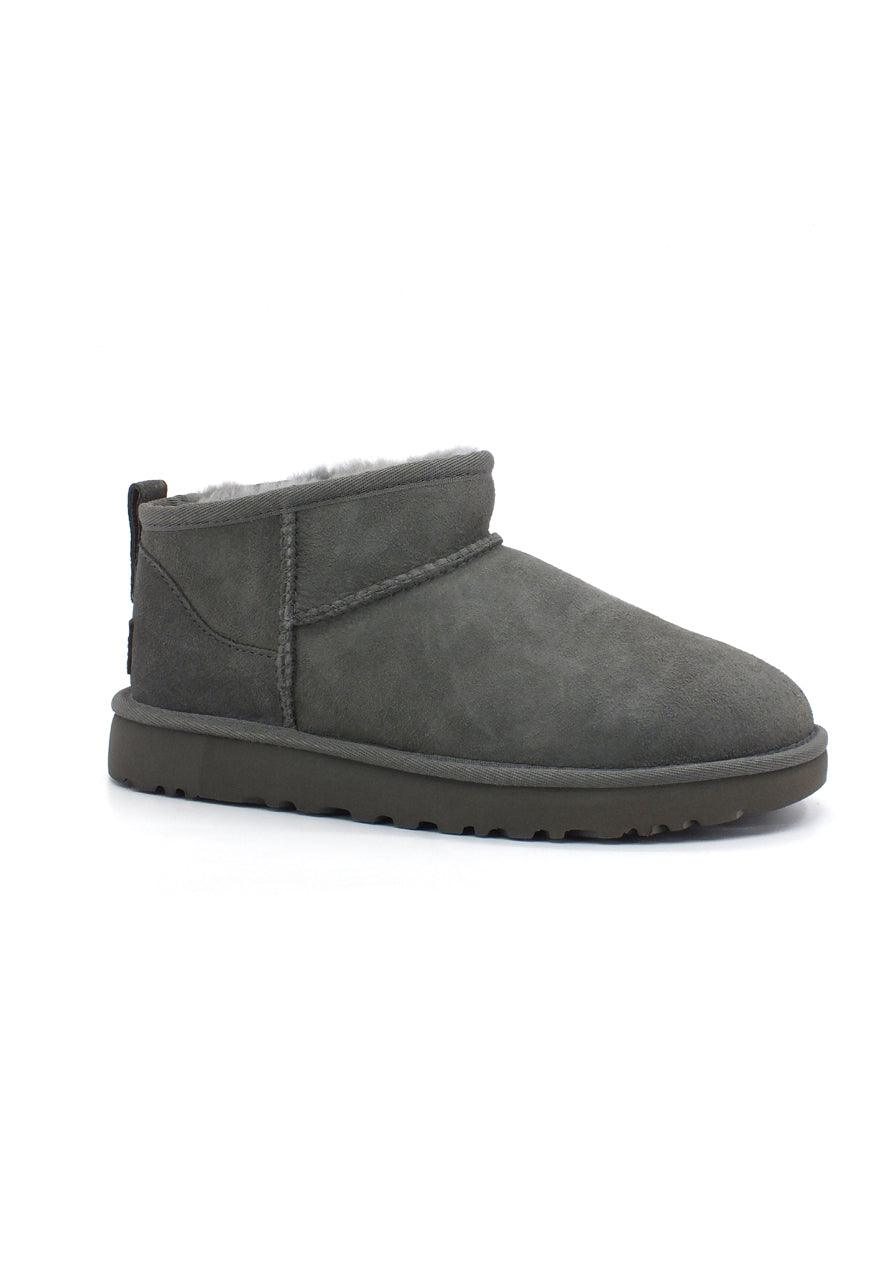 UGG W Classic Ultra Mini Stivaletto Pelo Donna Grey W1116109 - Sandrini Calzature e Abbigliamento
